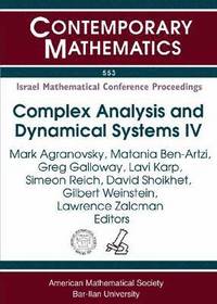 bokomslag Complex Analysis and Dynamical Systems IV