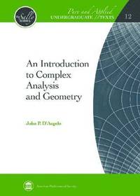bokomslag An Introduction to Complex Analysis and Geometry