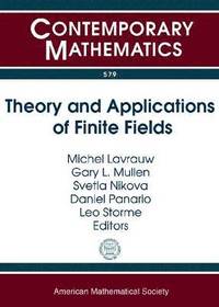 bokomslag Theory and Applications of Finite Fields