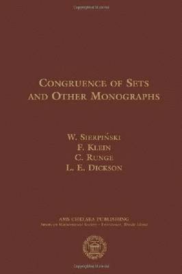 Congruence of Sets and Other Monographs 1