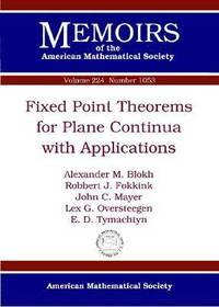 bokomslag Fixed Point Theorems for Plane Continua with Applications