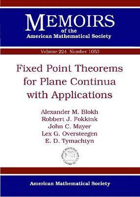 bokomslag Fixed Point Theorems for Plane Continua with Applications