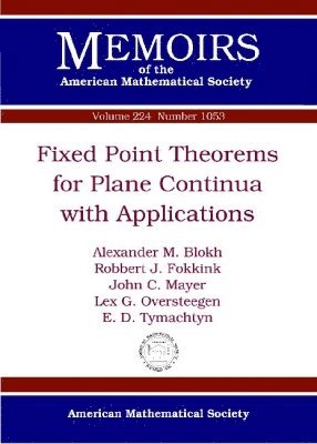 bokomslag Fixed Point Theorems for Plane Continua with Applications