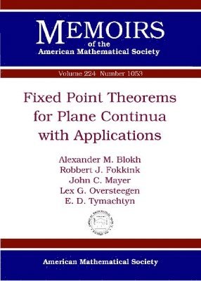 bokomslag Fixed Point Theorems for Plane Continua with Applications