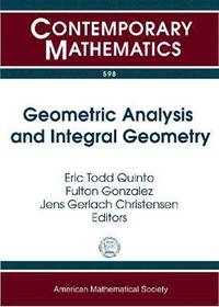 bokomslag Geometric Analysis and Integral Geometry