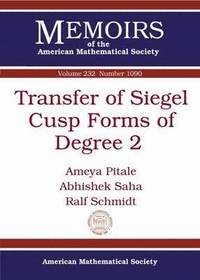 bokomslag Transfer of Siegel Cusp Forms of Degree 2