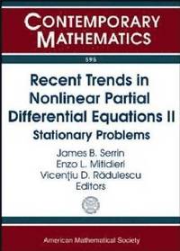 bokomslag Recent Trends in Nonlinear Partial Differential Equations II