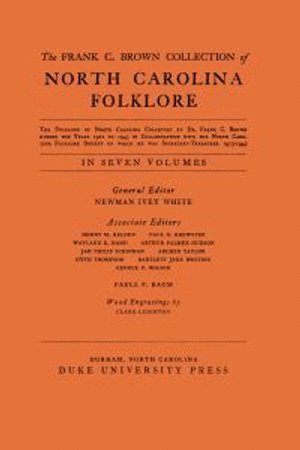 bokomslag Frank C. Brown Collection of NC Folklore