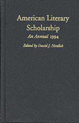 bokomslag American Literary Scholarship, 1994