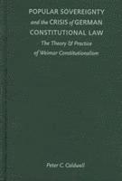 bokomslag Popular Sovereignty and the Crisis of German Constitutional Law