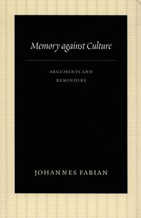 bokomslag Memory Against Culture