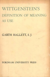 bokomslag Wittgenstein's Definition of Meaning As Use