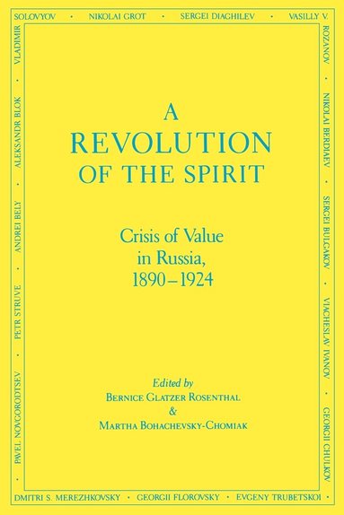 Bernice Rosenthal-Glatzner, Martha Bohachevsky-Chomiak, Martha Bohachevsky-Chomiak, Bernice Glatzer Rosenthal - Revolution of the Spirit, Häftad