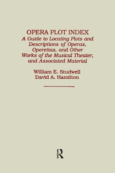 bokomslag Opera Plot Index