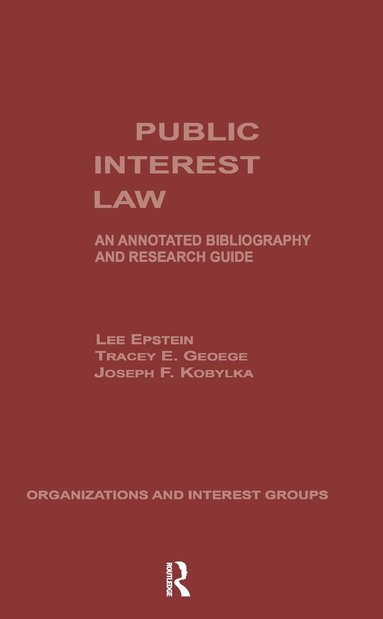 bokomslag Public Interest Law