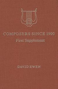 bokomslag Composers Since 1900: A Biographical and Critical Guide