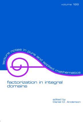 Daniel Anderson - Factorization in Integral Domains, Häftad