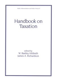 bokomslag Handbook on Taxation