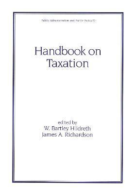bokomslag Handbook on Taxation