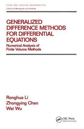 bokomslag Generalized Difference Methods for Differential Equations