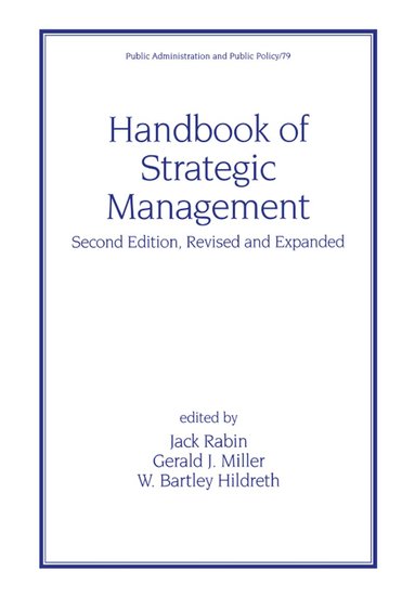 Jack Rabin, Gerald J. Miller - Handbook of Strategic Management, Inbunden