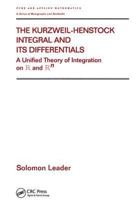 Solomon Leader - Kurzweil-Henstock Integral and Its Differential, Inbunden
