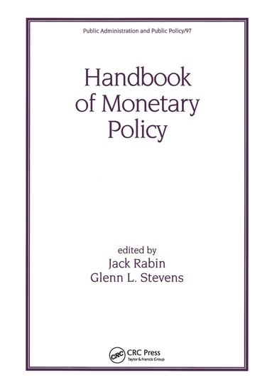 bokomslag Handbook of Monetary Policy