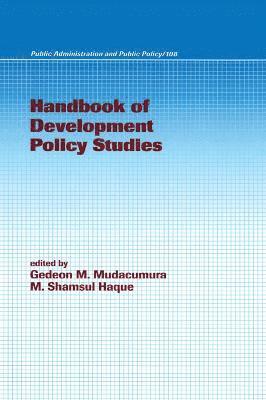 bokomslag Handbook of Development Policy Studies