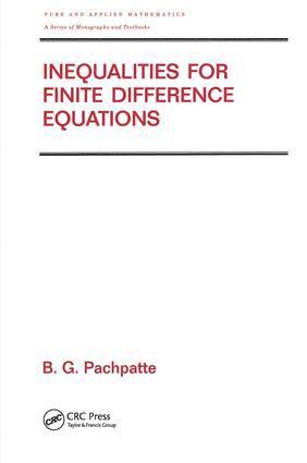 bokomslag Inequalities for Finite Difference Equations