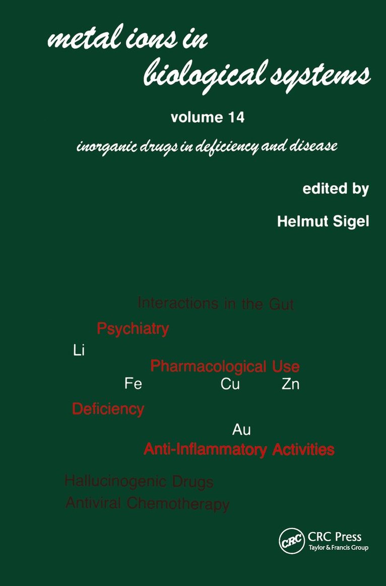 Helmut Sigel - Metal Ions in Biological Systems, Inbunden