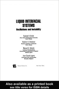 bokomslag Liquid Interfacial Systems