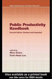 bokomslag Public Productivity Handbook