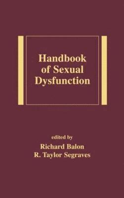 bokomslag Handbook of Sexual Dysfunction