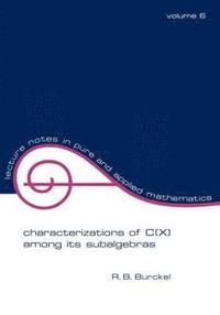 bokomslag Characterization of C(x) among its Subalgebras