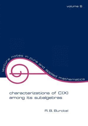 bokomslag Characterization of C(x) among its Subalgebras