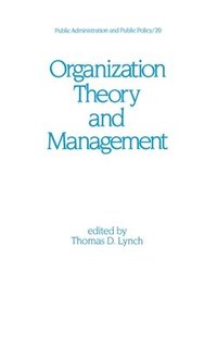 bokomslag Organization Theory and Management