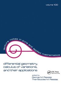 bokomslag Differential Geometry, Calculus of Variations, and Their Applications
