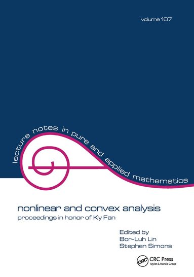 B. L. Lin, S. Simons, Lin, Bor-Luh Lin, Stephen Simone - Nonlinear and Convex Analysis, Häftad