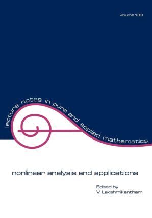 V. Lakshmikantham - nonlinear analysis and applications, Häftad