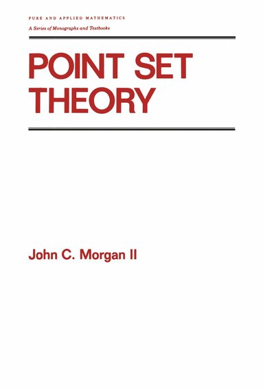 Morgan - Point Set Theory, Inbunden