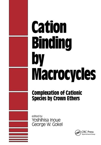 bokomslag Cation Binding by Macrocycles