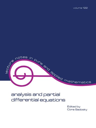 Cora Sadosky - Analysis and Partial Differential Equations, Häftad