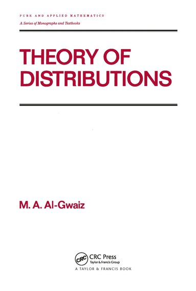 bokomslag Theory of Distributions