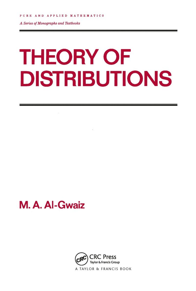 Theory of Distributions 1