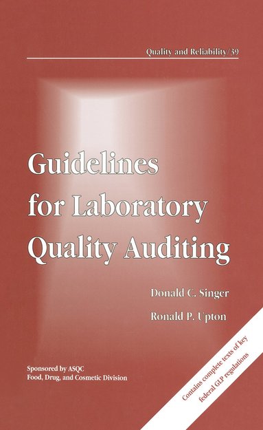 bokomslag Guidelines for Laboratory Quality Auditing