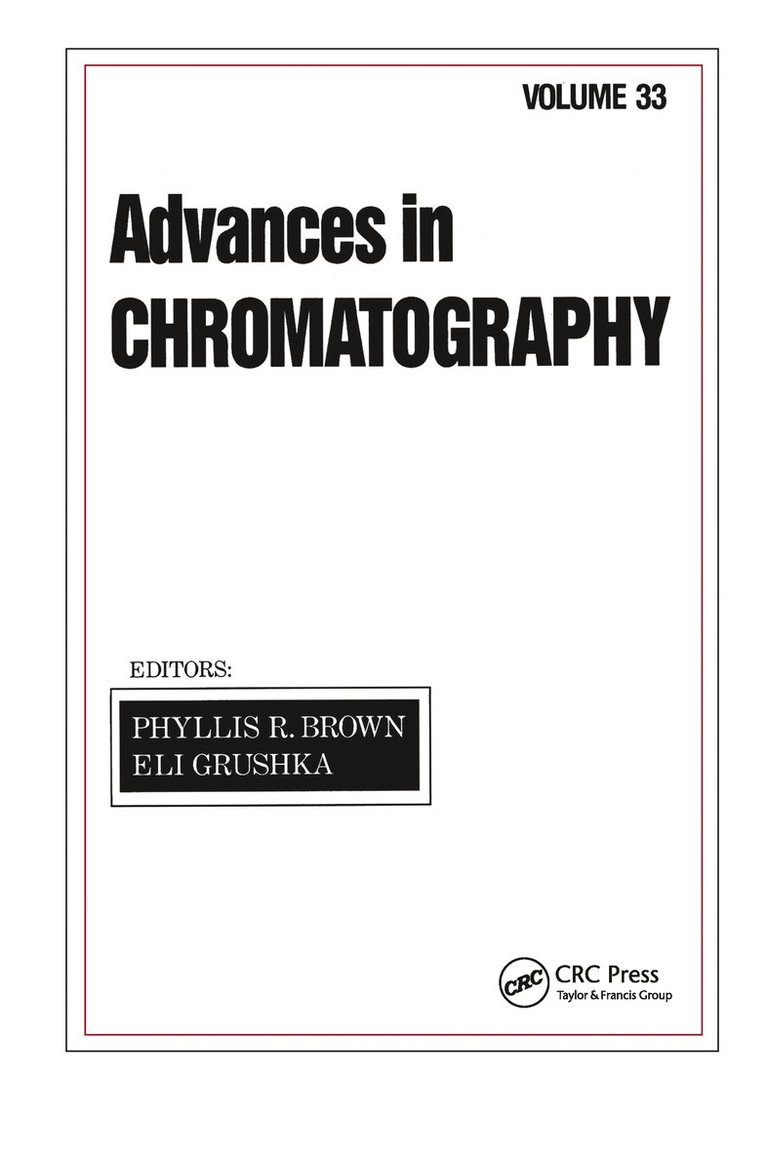 Advances in Chromatography 1