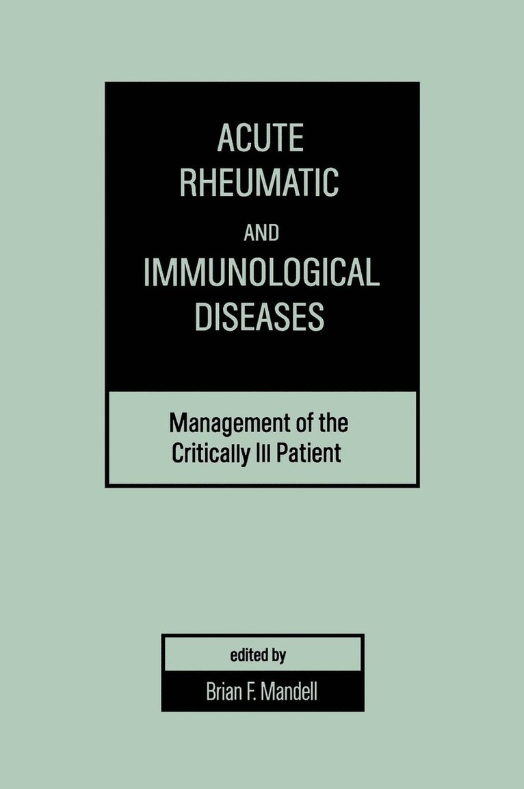 Acute Rheumatic and Immunologic Disease 1