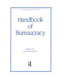 bokomslag Handbook of Bureaucracy