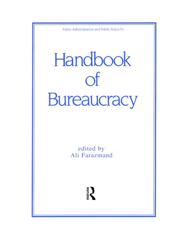 bokomslag Handbook of Bureaucracy