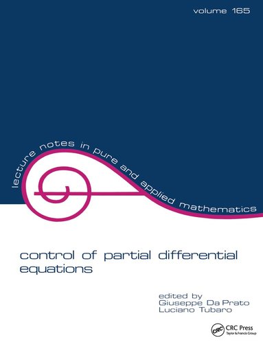 Giuseppe Da Prato, Da Prato Da Prato, L. Tubaro, Giuseppe Da Prato, Luciano Tubaro - Control of Partial Differential Equations, Häftad